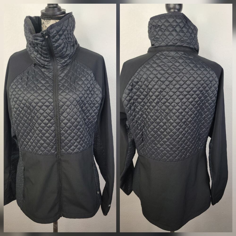 BURTON Women Size XL Concept Jacket Snowboard Jet Set Softshell Thermolite Black